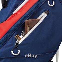New In Box Tm19 Taylormade Flex Tech Stand Golf Bag Navy Red White Free Shipping