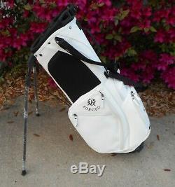 New Miura Golf Stand Bag Vessel Carry Cart 6 Way Top White Free Ship to USA 48