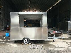 New Stainless Steel Concession Stand Food Trailer Mobile Kitchen Sea Shipping