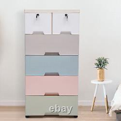 New Style Plastic Drawer Standing Storage Cabinet Closet Drawer Dresser Wheeled