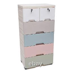 New Style Plastic Drawer Standing Storage Cabinet Closet Drawer Dresser Wheeled