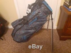 New TaylorMade Golf FlexTech Lite Stand Bag Navy Blue $139 FREE SHIPPING