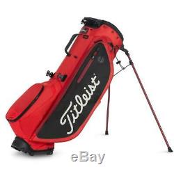 New Titleist 2019 Players 4 Plus Stand Bag Red/Black/White Free Shipping