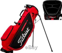 New Titleist 2019 Players 4 Stand Bag Red/Black/White Free Shipping