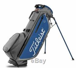New Titleist 2020 Players 4 Plus Stand Bag Charcoal/Royal Free Shipping