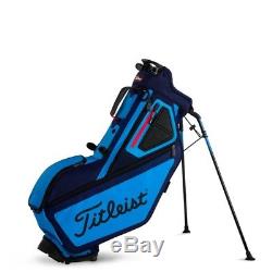 New Titleist Golf Players 5 Stand Bag Navy / Light Blue / Red Free Shipping