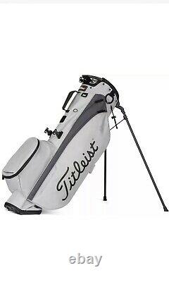 New Titleist Players 4 Stand Golf Bag Grey Black Trim 2021 Free Shipping