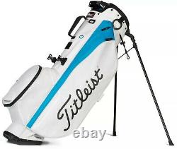 New Titleist Womens 4 Stand Golf Bag Blue and White 2021 Free Shipping