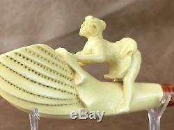 Nude Lady Block Meerschaum-NEW W CASE&Tamper&Stand#120 Free Shipping