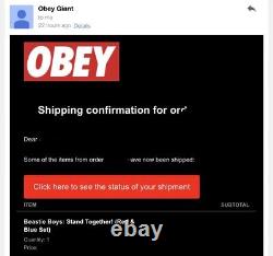 Obey Giant Beastie Boys Stand Together Signed & Numbered Set LE 250 Shipped