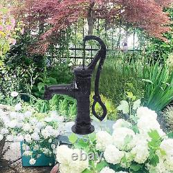 Outdoor Manual Garden Hand Water Pump Well Pitcher Cast Deep Well Iron Pump