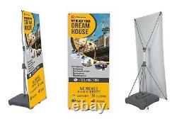 Outdoor Retractable Banner Stand & Fullcolor Printed Banner 13oz. Ship Same Day