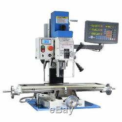 PM-25MV VERTICAL BENCH TOP MILLING MACHINE WithSTAND $ 3-AXIS DRO FREE SHIPPING