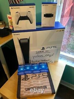 PS5 console Bundle with HD Camera Controller Store cards Stand Ship Now