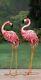 Pair of BRIGHT STANDING PINK FLAMINGOS, FREE SHIPPING
