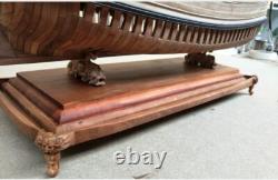 Pear Wood Carving Ship Base 15 (385mm) Display Stand for 800mm Model Ships