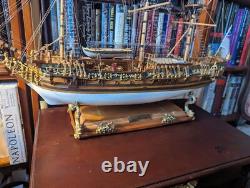 Pear Wood Carving Ship Base 15 (385mm) Display Stand for 800mm Model Ships