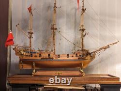 Pear Wood Carving Ship Base 15 (385mm) Display Stand for 800mm Model Ships