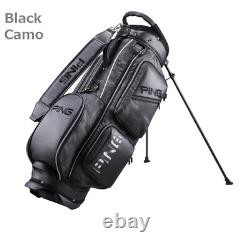Ping 2022 SC Men's Golf Stand Bag 9inch 5Way 8lbs PU PE Ups Ship# Black Camo