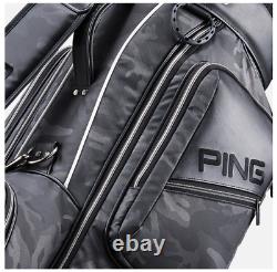 Ping 2022 SC Men's Golf Stand Bag 9inch 5Way 8lbs PU PE Ups Ship# Black Camo