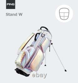 Ping 2022 Stand W Women's Golf Stand Bag 8.5 5Way PU PE 7lbs UPS Ship# Pink