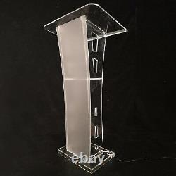 Plexiglass Church Pulpit Podium Conference Transparent Presentat Stand Acrylic