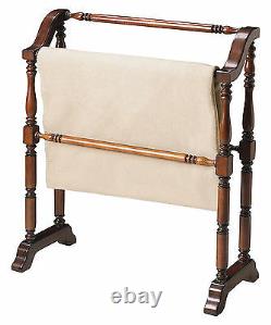 Plymouth Quilt Stand Blanket Rack Plantation Cherry Finish Free Shipping