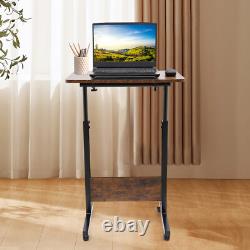 Portable Presentation Podium Rolling Computer Stand with brake Height Adjustable