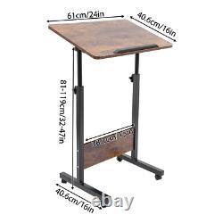 Portable Presentation Podium Rolling Computer Stand with brake Height Adjustable