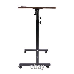 Portable Presentation Podium Rolling Computer Stand with brake Height Adjustable