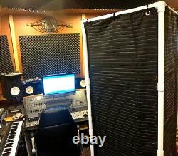 Portable Stand-In Vocal Booth with Light & with Door Enclosure FREE SHIP