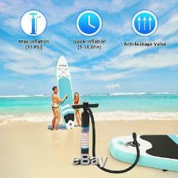 Portable Surfboard Inflatable Stand Up Adult Anti-slip Paddle Board USA Ships
