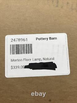 Pottery Barn Morton Floor Lamp, Natural, Free Shipping