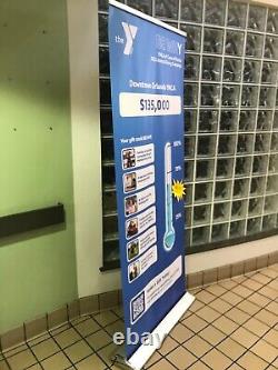Premium Retractable Stand & Custom Printed Fullcolor 24x72 Inches, Ship Same Day