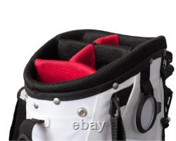 Premium White Golf Staff Stand Bag New, Pree Shipping
