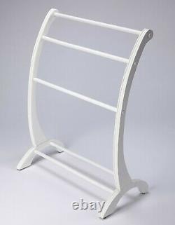 Quilt Stand Staffordshire Blanket Rack Glossy White Finish Free Shipping