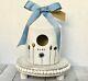 RAE DUNN HOME LINE Flowers Birdhouse with Stand Set Rare! New! FREE SHIPPING