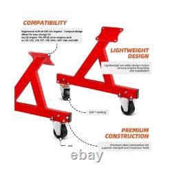 Rolling Engine Cradle Stand with Wheels, Steel Construction, Built. Fast Ship