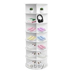 Rotating Shoe Rack 7 -Tiers Storage Shelves 360 Degree Rotating Shoe Tower Rack