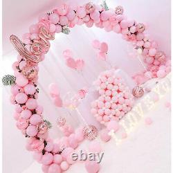 Round Metal Wreath Arch Backdrop Stand Wedding Party Background Rack Decor