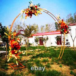 Round Metal Wreath Arch Backdrop Stand Wedding Party Background Rack Decor