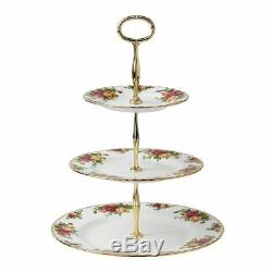 Royal Albert Old Country Roses 3-Tier Cake Stand, New, Free Shipping