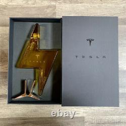 SAME DAY SHIP Tesla Tequila Lightning Bottle, Stand and Box Decanter