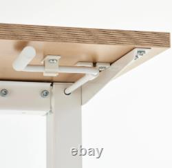 SKARSTA Desk sit/stand, beige/white 47 1/4x27 1/2 NEW FREE SHIPPING