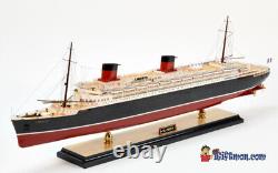 SS LIBERTE OCEAN LINER SHIP 38 FULLY BUILT SHIP MODEL WithSTAND