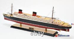 SS LIBERTE OCEAN LINER SHIP 38 FULLY BUILT SHIP MODEL WithSTAND