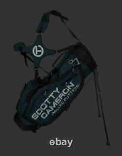 Scotty Cameron Stand Bag Black/Turbo Blue Scotty Dog Wallpaper Global Ship