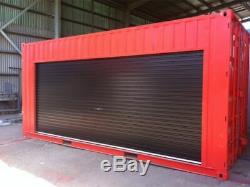 Shipping Container Kiosk Concession Stand 16 ft Roll-up Door 160 sq. Ft