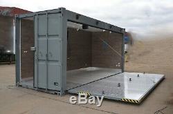 Shipping Container Kiosk Concession Stand 16 ft Roll-up Door 160 sq. Ft