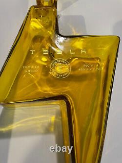 Ships Today Tesla Tequila Empty Bottle + Stand + Box